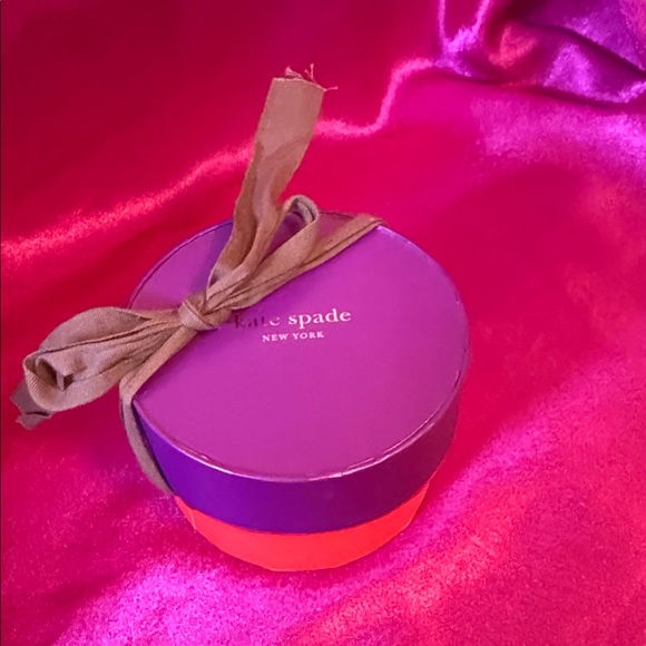 kate spade Jewelry - Kate Spade Purple and Orange Gift Box